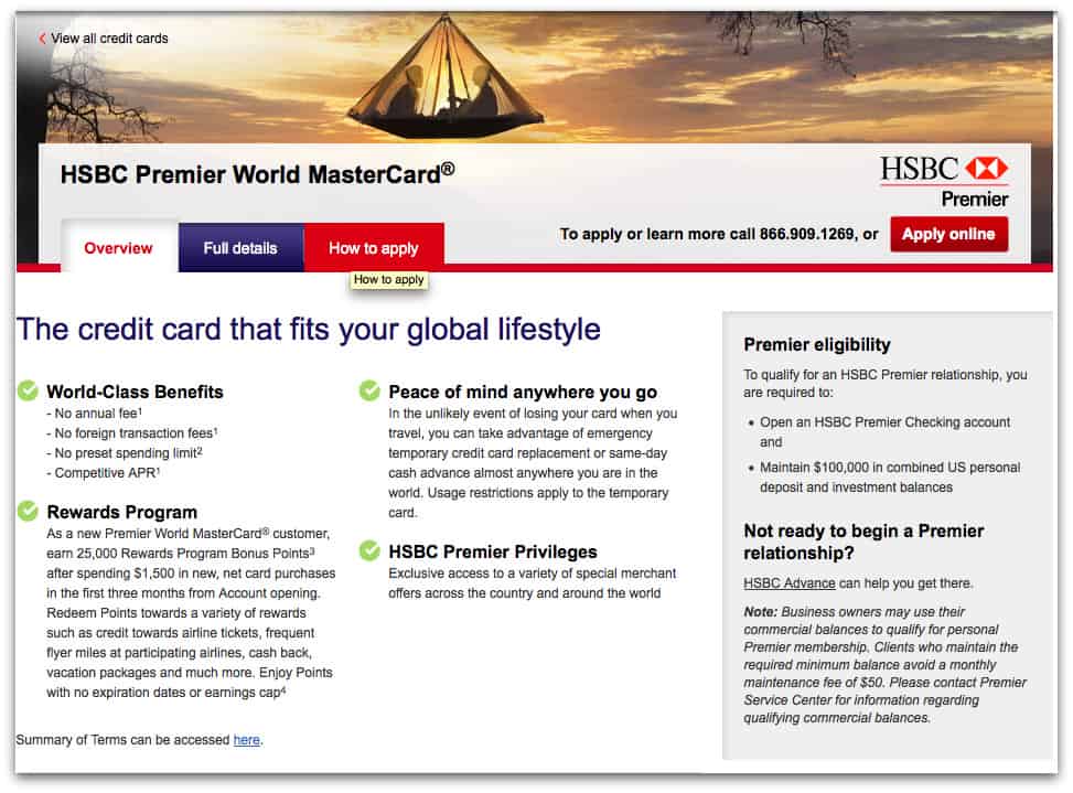 HSBC Premier 核發世界卡，相對其他新手卡有較好的 Perk